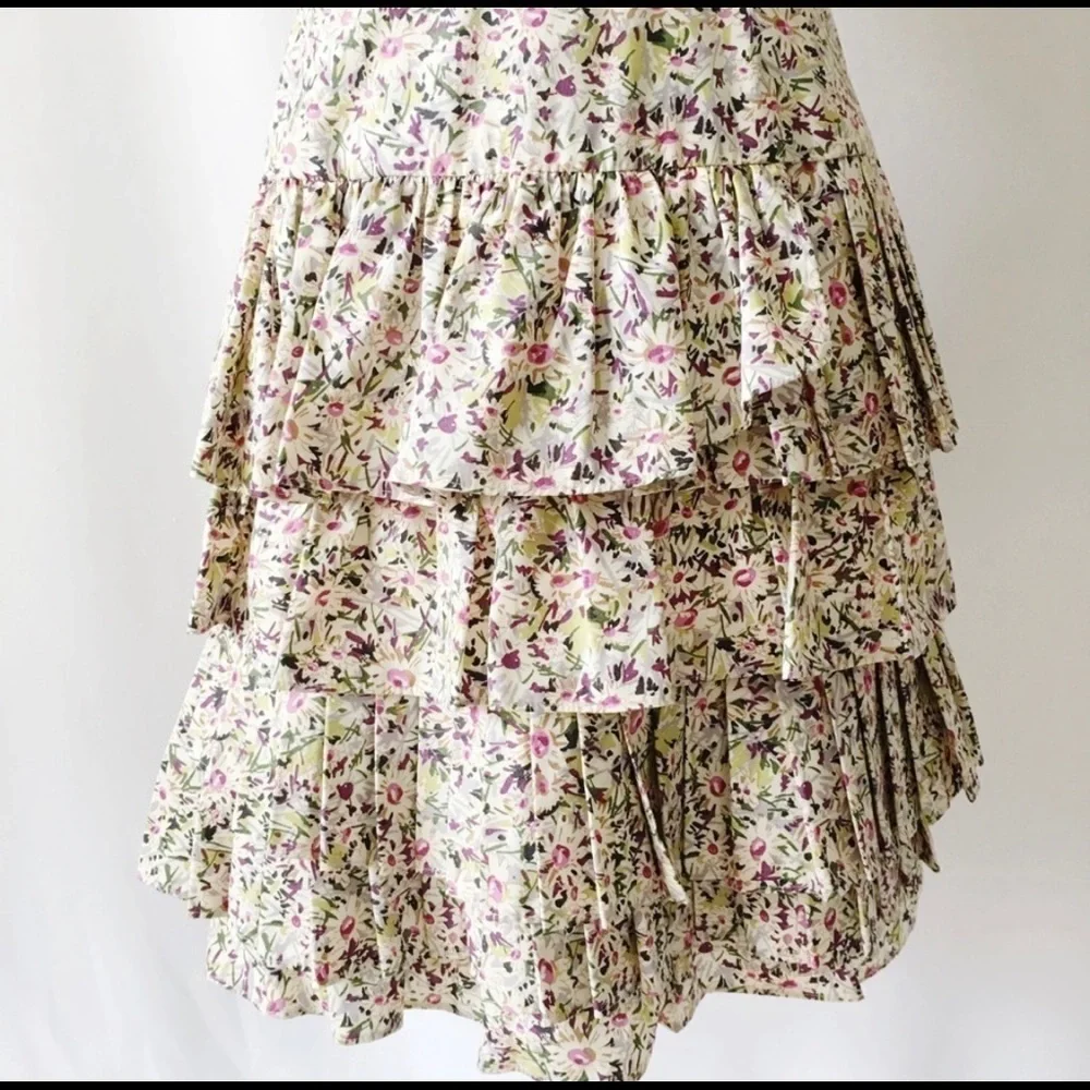 J. Crew | Daisy Day Strapless Summer Floral Dress S